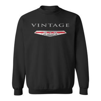 Vintage Car Emblem 1960S Gto Muscle Car Badge Old Cars Guy Sweatshirt - Thegiftio UK