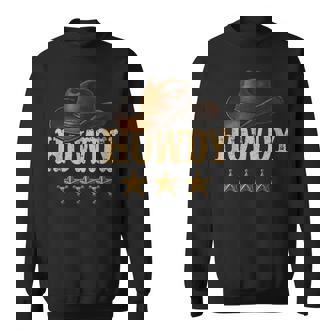 Vintage Cowboy Cowgirl Rodeo Hat Western Country Howdy Sweatshirt - Seseable