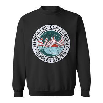 Vintage Distressed Florida East Coast Railway Sunset Sweatshirt - Monsterry