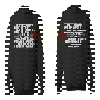 Vintage But First Let Me Thank God Christian For Women Sweatshirt | Mazezy