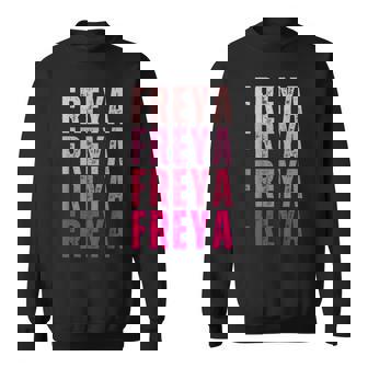 Vintage Freya Personalized Name I Love Freya Sweatshirt | Seseable CA