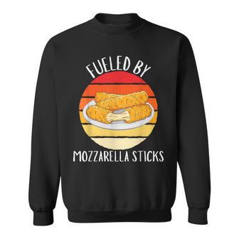 Vintage Fueled By Mozzarella Sticks Food Lover Sweatshirt - Thegiftio UK