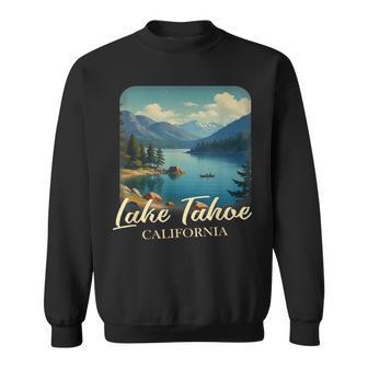 Vintage Lake Tahoe California Mountain Retro Sweatshirt - Thegiftio UK