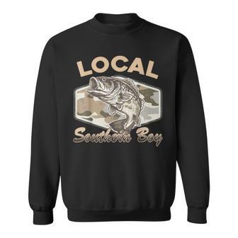 Vintage Local Southern Boy Fishing Camouflage Hunting Season Sweatshirt - Thegiftio UK