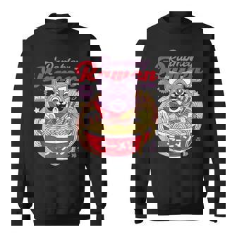 Vintage Rambley The Japanese Raccoon Ramen Sweatshirt | Mazezy