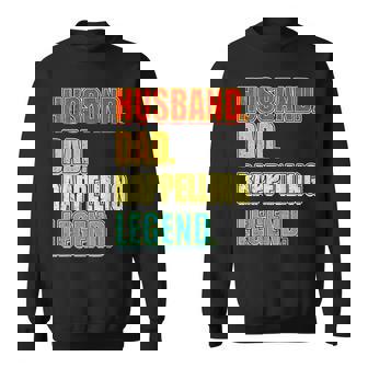 Vintage Rappelling Husband Dad Legend Father's Day Sweatshirt Unisex | Mazezy