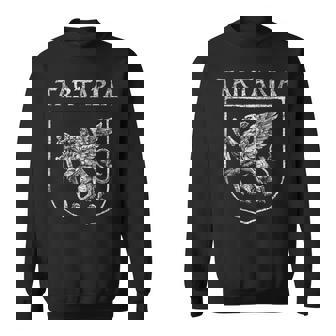 Vintage Retro Ancient Tartaria Flag Griffin Tartarian Empire Sweatshirt | Mazezy