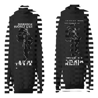 Vintage Sunset Elephant Safari Ngorongoro Crater Tanzania Sweatshirt Unisex | Mazezy