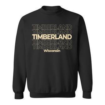 Vintage Timberland Wisconsin Repeating Text Sweatshirt - Thegiftio UK