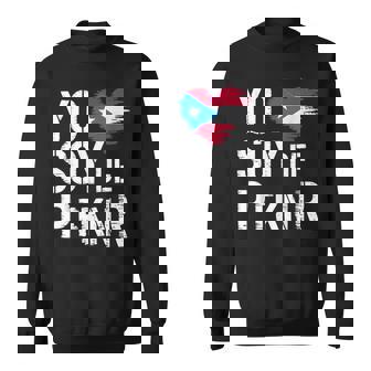 Vintage Yo Soy Proud Boricua Puerto Rico Flag Sweatshirt | Seseable FR