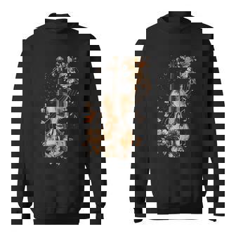 Violin Player Classical Music Notes Orchestra Violinist Sweatshirt Unisex | Mazezy