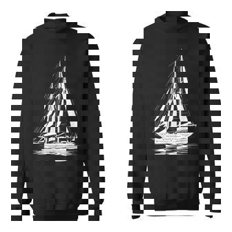 Voilier Nautiqueintageilhouette Sweater e - Cadeauxyz