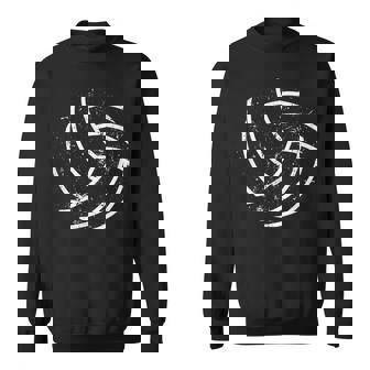 Volleyball Player Sports Volley Ball Silhouette Vball Sweatshirt Unisex | Mazezy