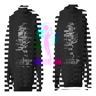 Volleyball Player Team Retro 80s 90s Game On Tank Top Sweatshirt Unisex | Mazezy