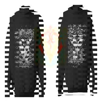 V文字 アルファベット ヴィンテージ モノグラム イニシャル 名前 スウェットシャツ - Kawaiitshirt