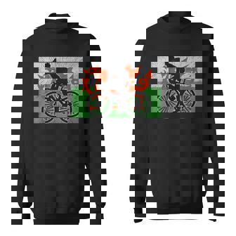 Wales Flag Bicycle Cycling Sweatshirt Unisex | Mazezy