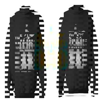 The Walking Dad Hund Dog Papaatertag Lustig Geschenk Sweatshirt - Seseable