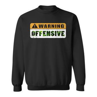 Warning Offensive T Vintage Warning Offensive Movie Sweatshirt - Thegiftio UK