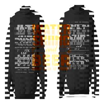 Waterskiing And Beer Waterski Water Skiing Ski Apparel Tank Top Sweatshirt Unisex | Mazezy