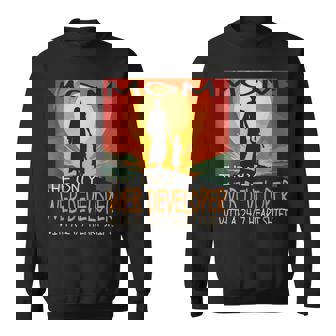 Web Developer Job & Mother's Day Themed Cute Sweatshirt Unisex | Mazezy