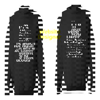 Web Site Er Job Title UX UI Front End Career Sweatshirt Unisex | Mazezy