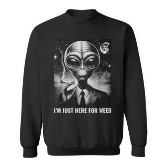 Weed Stoner Alien 420 Joint Marijuana Cannabis Sweatshirt - Thegiftio UK