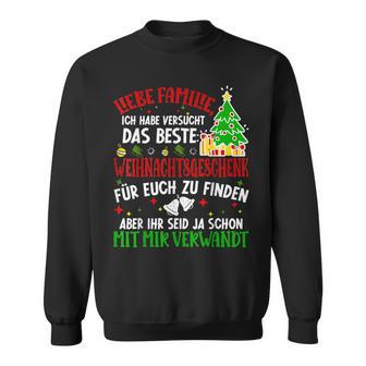 Weihnachts Weihnachten Liebe Familie Lustig Damen Herren Sweatshirt - Geschenkecke