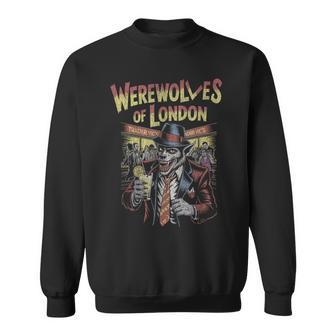 Werewolf Of London Drinking Cocktail In Nightclub Scene Sweatshirt - Thegiftio UK