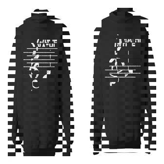 What-The F Musical Note Humor Adult Slang Word Music Lover Sweatshirt - Thegiftio