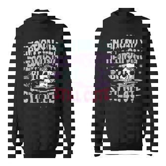 Wholesome Goth Energy Softcore Mental Health Cute But Creepy Sweatshirt - Monsterry