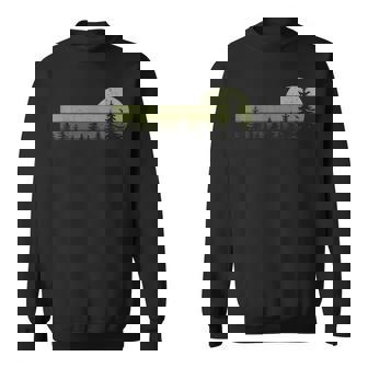 Wildlife Vintage Sunset Mountain Forest Trees Hiking Nature Sweatshirt - Monsterry