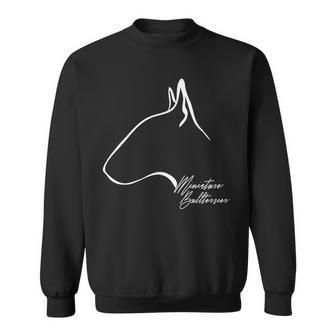 Wilsigns Miniature Bullterrier Profil Hund Geschenk Hunde Sweatshirt - Geschenkecke