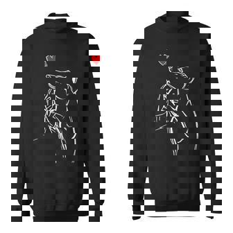 Windhund Greyhound Hunde Frauchen Damen Sweatshirt - Seseable