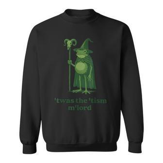 Wizard Meme T'was The 'Tism M'lord Frog Autism Awareness Sweatshirt - Monsterry