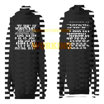 THE WORST DAY PLAYING RUGBY LEAGUE FOOTBALL FUNNY SARCASTIC Sweatshirt Unisex | Mazezy