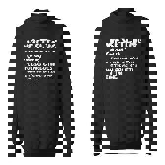 Wrestling Definition Sports Sweatshirt - Thegiftio