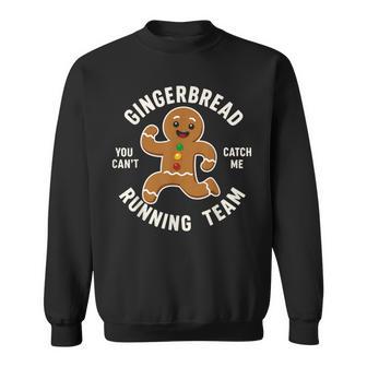 Xmax Running Gingerbread Man Costume Running Team Christmas Sweatshirt - Thegiftio UK