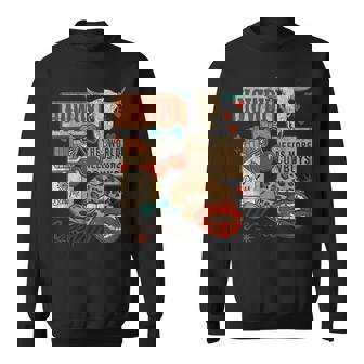 Yeehaw Cowgirl Howdy Collage Retro Western Cowboy Aesthetic Sweatshirt - Seseable