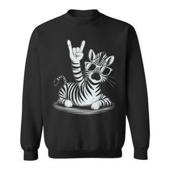 Zebra Punk Rock Rocker Heavy Metal Sweater e - Cadeauxyz