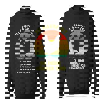 Zuhause Ist Wo Meine Hühnerind Retro Landwirt Huhntall Sweatshirt - Seseable