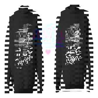 「I Loveingapore Citykyline」とマーライオンのデザイン。 スウェットシャツ - Kawaiitshirt