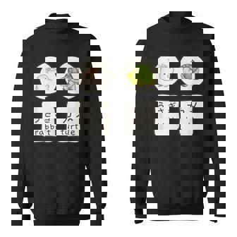 うさぎと亀の日本語かなと英単語かわいい スウェットシャツ - Kawaiitshirt