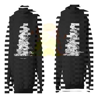 おもしろ爬虫類 かわいいトカゲ ヤモリ 動物 長袖tシャツ スウェットシャツ - Kawaiitshirt