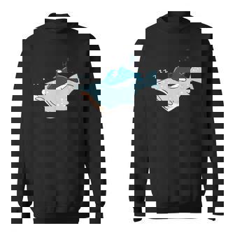 かわいい カワイイ アニメ 眠っているサメ ジンベイザメ 日本語 スウェットシャツ - Kawaiitshirt