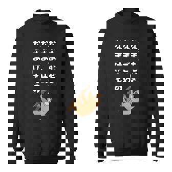 なまむぎなまごめなまけもの 早口言葉 ナマケモノ 面白い 可愛い なまけもの 動物好き 長袖tシャツ スウェットシャツ - Kawaiitshirt