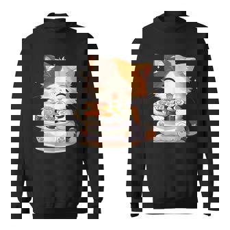 わがまま猫 寿司ねこ ラーメン好き かわいい おもしろ マンガ スウェットシャツ - Kawaiitshirt