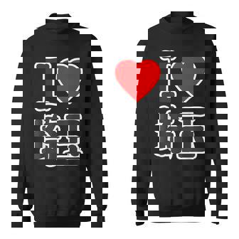 アイラブ・埼玉（I Love ハート）Big 大きな文字【47都道府県】Jimo-T ジモティ お土産 スウェットシャツ - Kawaiitshirt