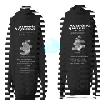 アクアマリンクリスタル 意味 アクアマリンの意味 定義 スウェットシャツ - Kawaiitshirt