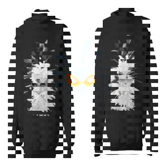 アクリル画アート ヘビクイワシ デザイン 長袖tシャツ スウェットシャツ - Kawaiitshirt