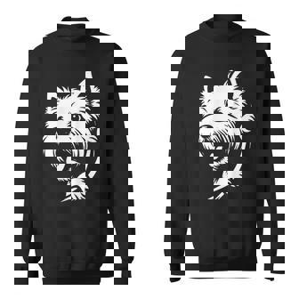 ウエスト ハイランド ホワイト テリア ピーキングドッグ ウェスティ デザイン スウェットシャツ - Kawaiitshirt